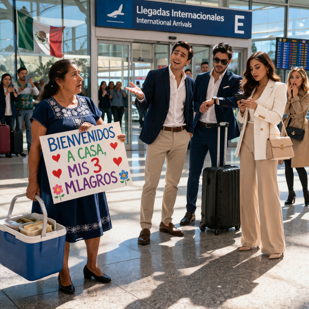 “La esperó con comida casera, con ilusión y con amor de madre…
