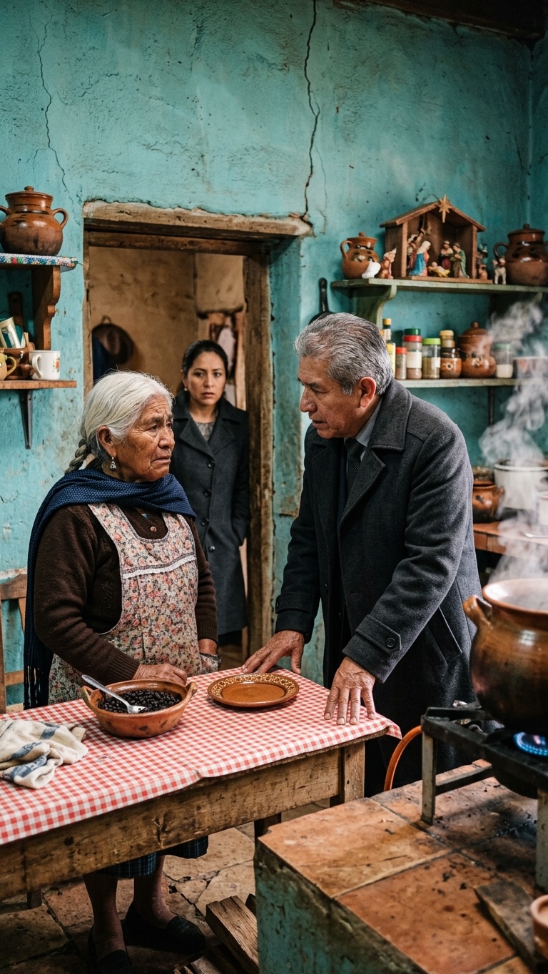 El día que mi hijo millonario descubrió mis frijoles de caridad và el secreto que su esposa ocultaba tras su sonrisa elegante